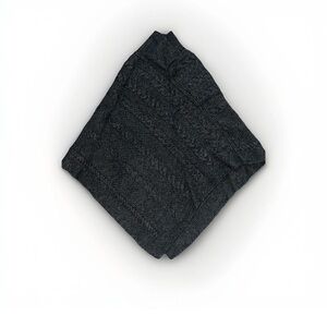 Inis Crafts Gray 100% Merino Wool Poncho Made in Ireland M/L